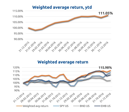 Weighted average return