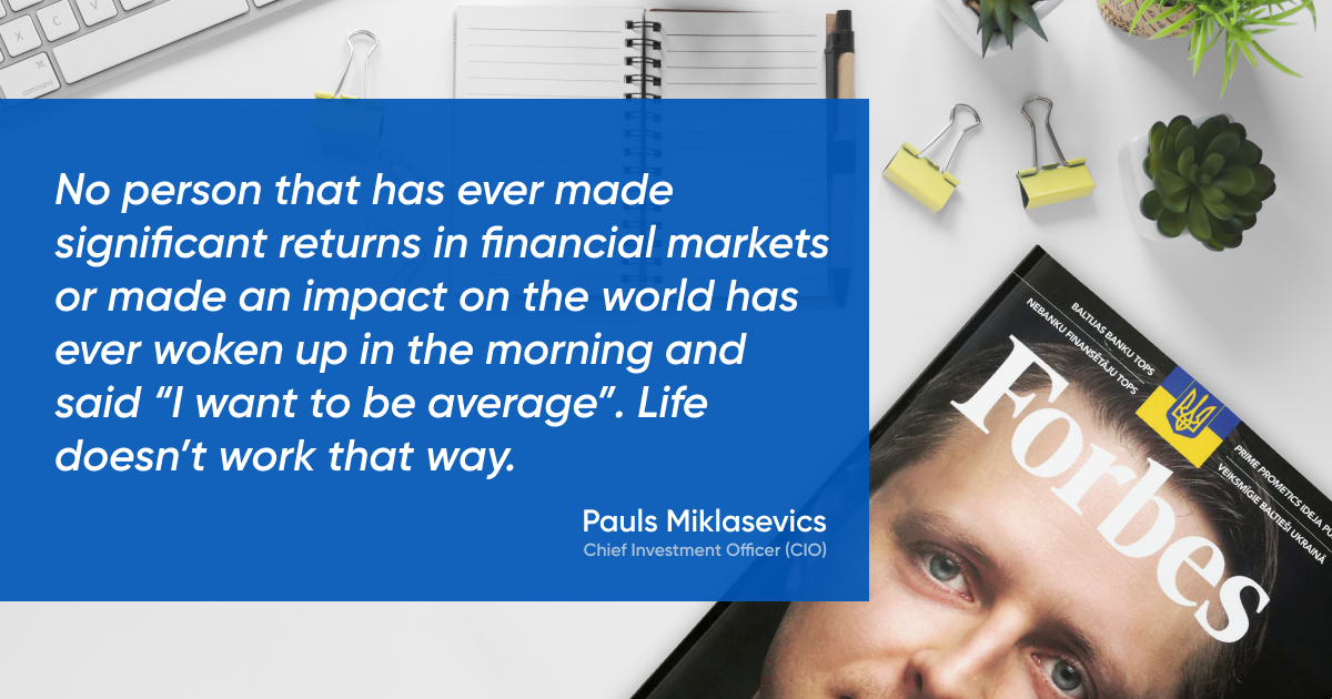You will never get rich through passive investing. Not in markets; not in life. 