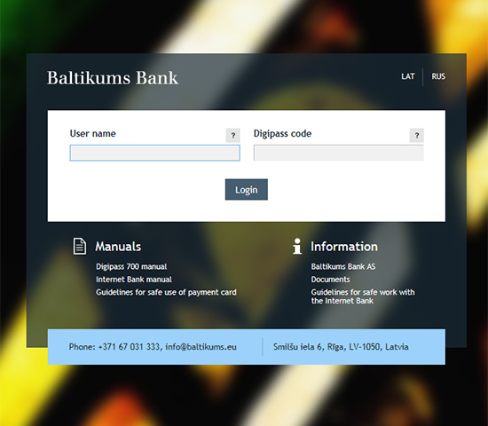 To make working with the Baltikums Internet Bank a more pleasant experience, our specialists have released several updates to the system. 